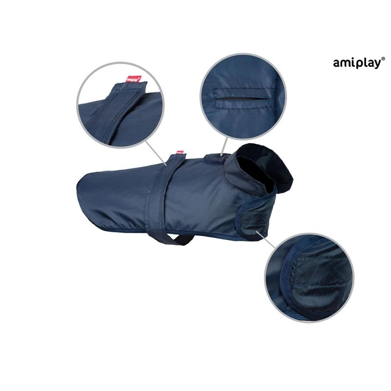 Lietusmētelis suņ.br.yorkshire 27cm zils