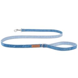 Leash for dogs denim s 140x1cm blue