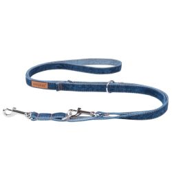 Pavada suņiem reg.denim s 100-200x1cm