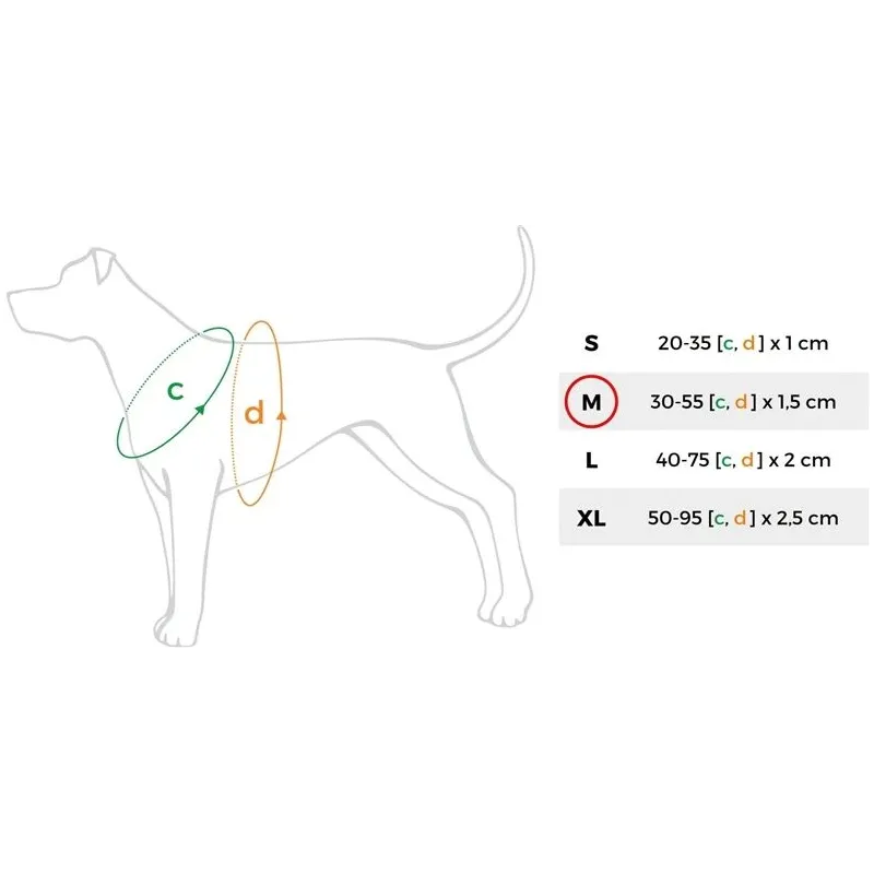 Regulējamas krūšu siksnas Amiplay Denim, tumši zila, 300 - 550 mm x 15 mm, 30-55