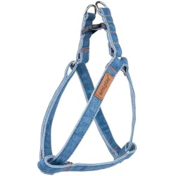 Petnešos šunims Amiplay Denim, mėlyna sp., 400 - 750 mm x 20 mm, 40-75