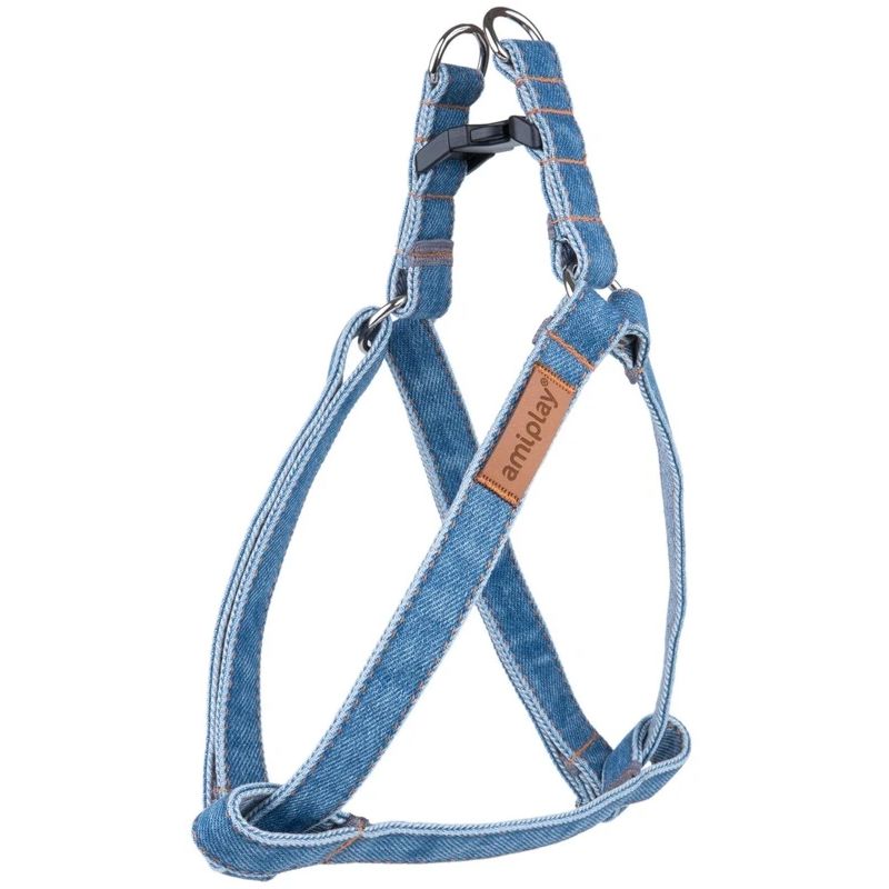 Krūšu siksna reg. denim l 40-75x2cm zila