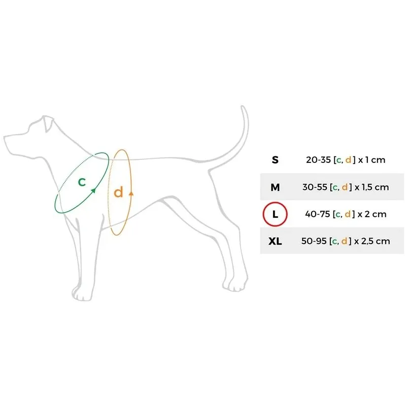 Regulējamas krūšu siksnas Amiplay Denim, tumši zila, 400 - 750 mm x 20 mm, 40-75