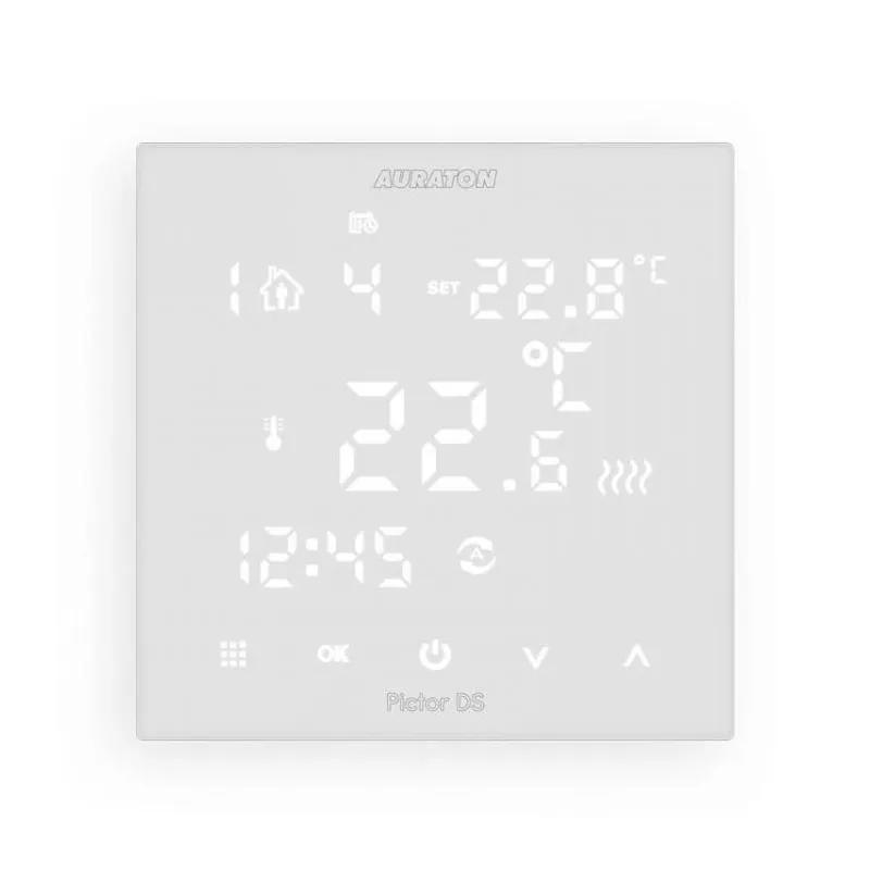 Termostatas liečiamu ekranu. AURATON PICTOR DS