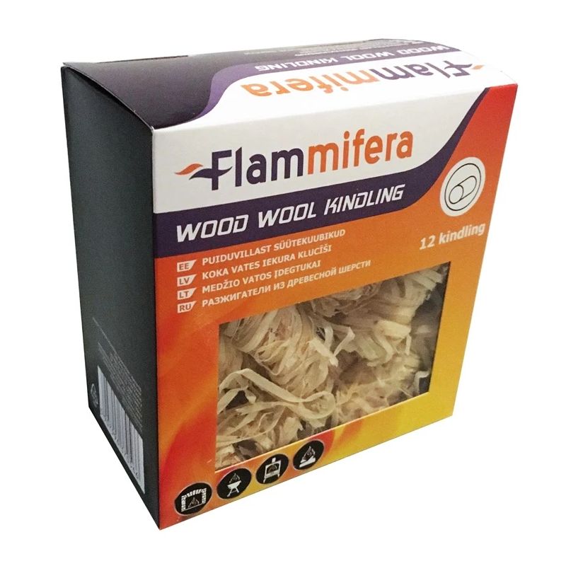 Medžio vatos ugnies įdegtukai. 12 vnt