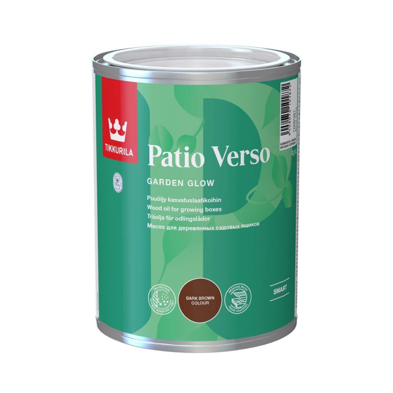 Eļļa koka kastēm patio verso brown 0.9l