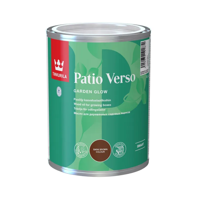 Medienos aliejus Tikkurila Patio Verso Patio Verso, ruda sp., 0.9 l