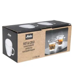 Topeltklaasist kruusikomplekt Maku, läbipaistev v., 0.25 l