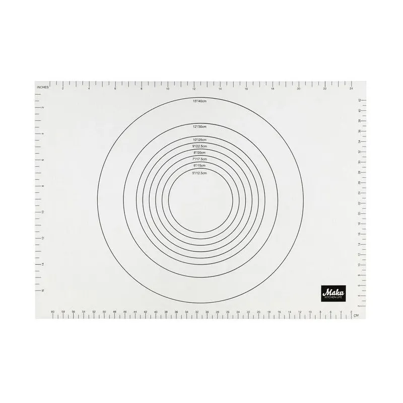Silikona virtuves paklājiņš Maku 319807, balta, 64 cm x 46 cm