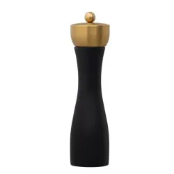Maku pepper mill 20 cm, black with gold accents