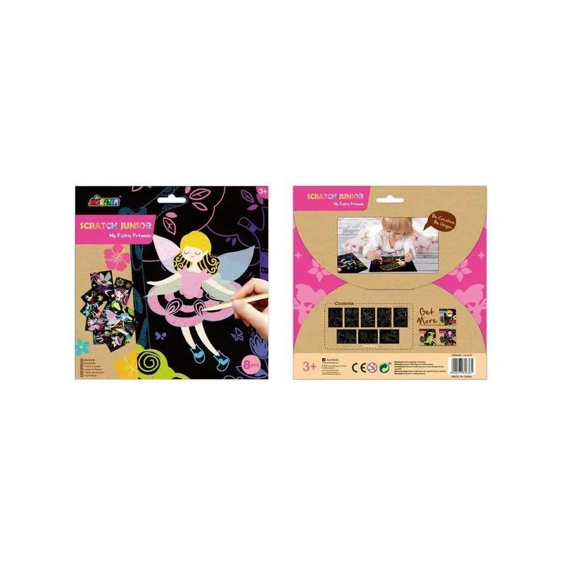 Skrāpēšanas komplekts Avenir Fairy CH1676, daudzkrāsaina