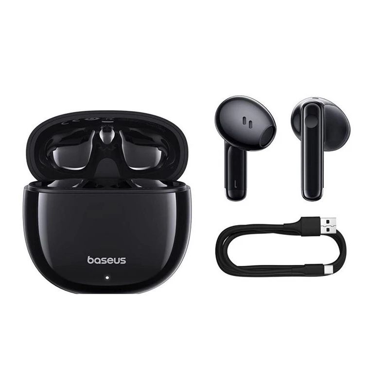 Ausinės belaidės baseus bowie e13 juodos