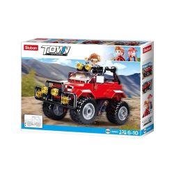 Konstruktorius Sluban Town Red Suv M38-B0902. plastikas