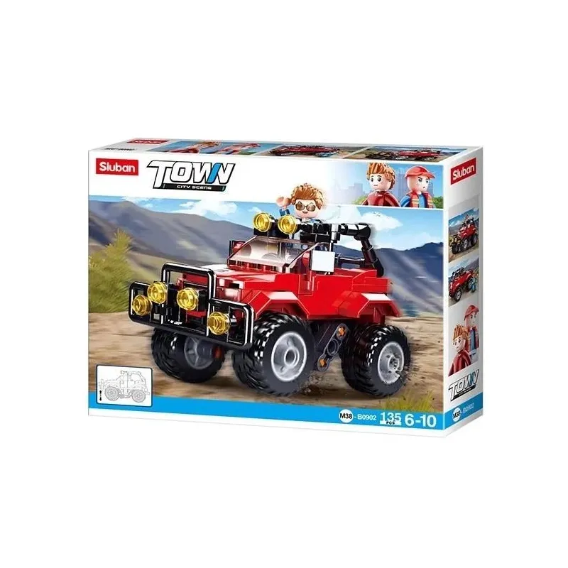 Konstruktors Sluban Town Red Suv M38-B0902, 135 gab.