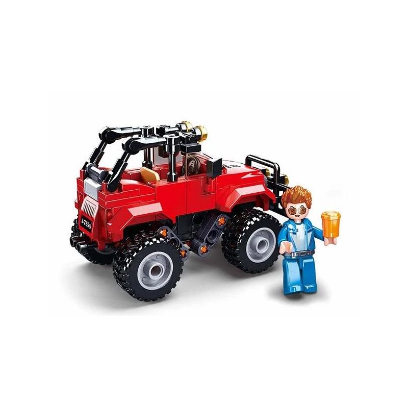 Konstruktorius Sluban Town Red Suv M38-B0902. plastikas