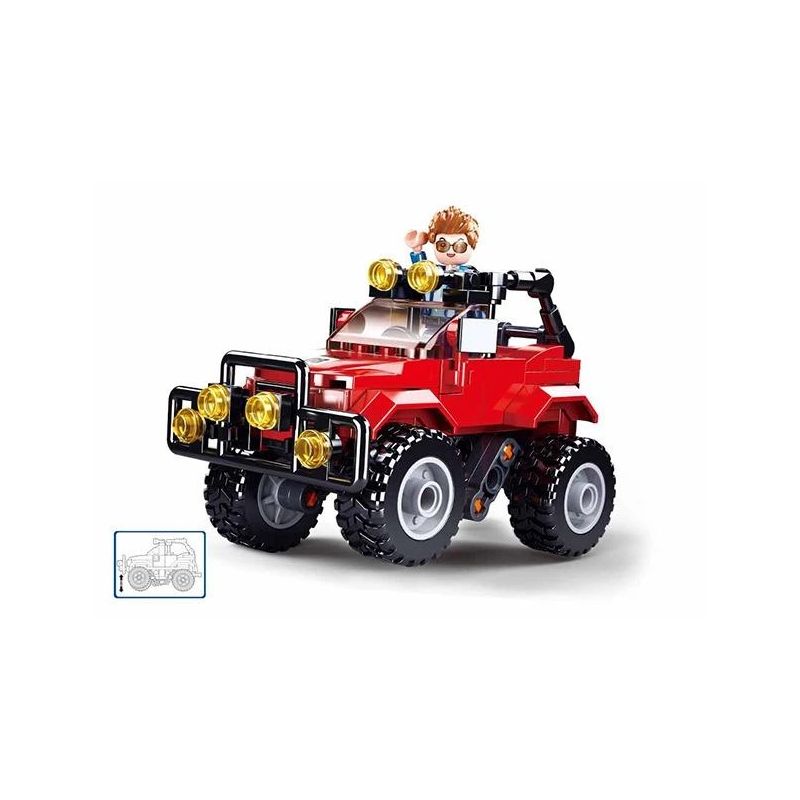 Konstruktorius Sluban Town Red Suv M38-B0902. plastikas