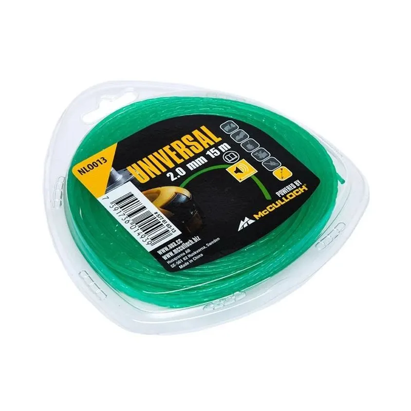 Trimmera aukla McCulloch 531024013, 15 m x 2 mm