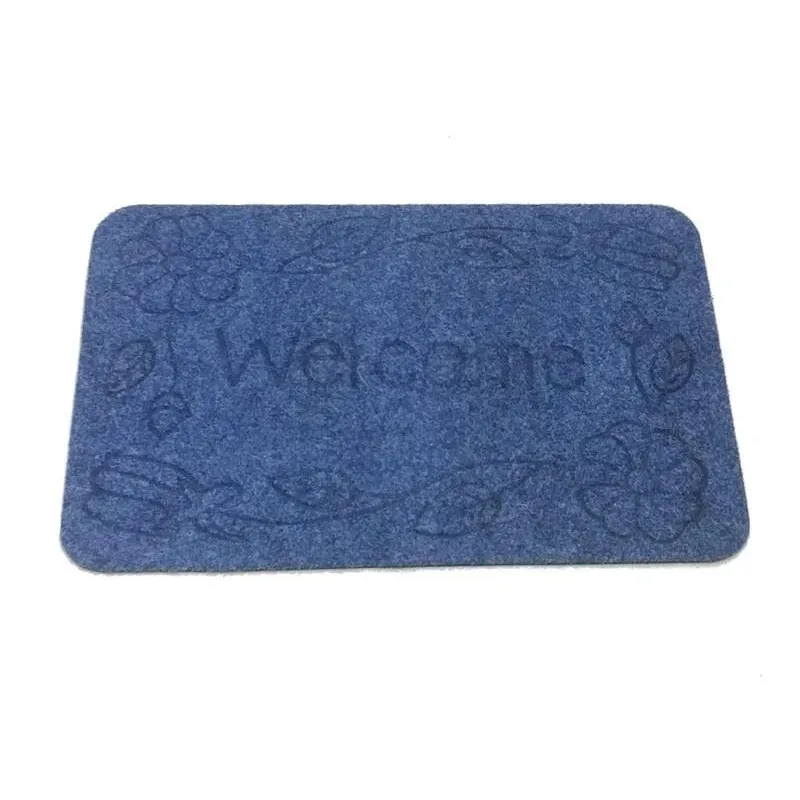 Придверный коврик Okko Grass 750 110, синий цв., 68 см x 45 см x 0.6 см