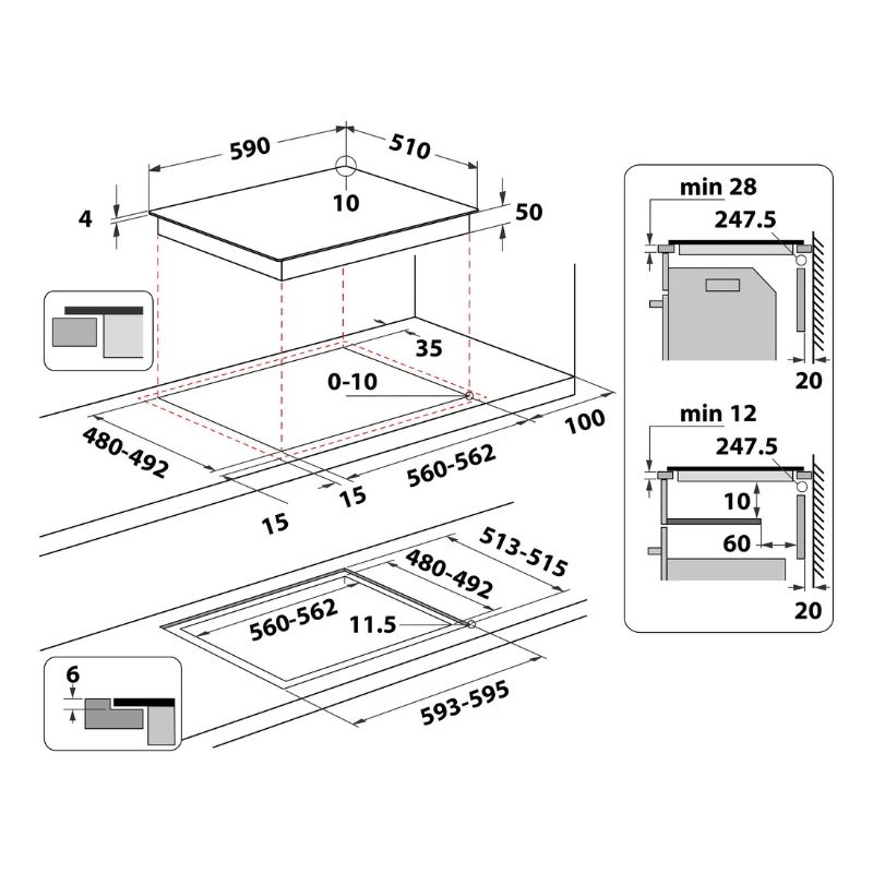 Indukcijas virsma whirlpool wl b8160 ne