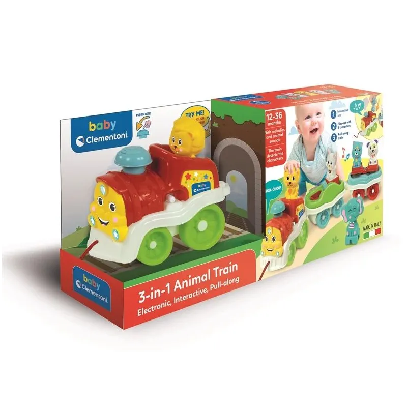 Rotaļu vilcieniņš animal train 12-36m