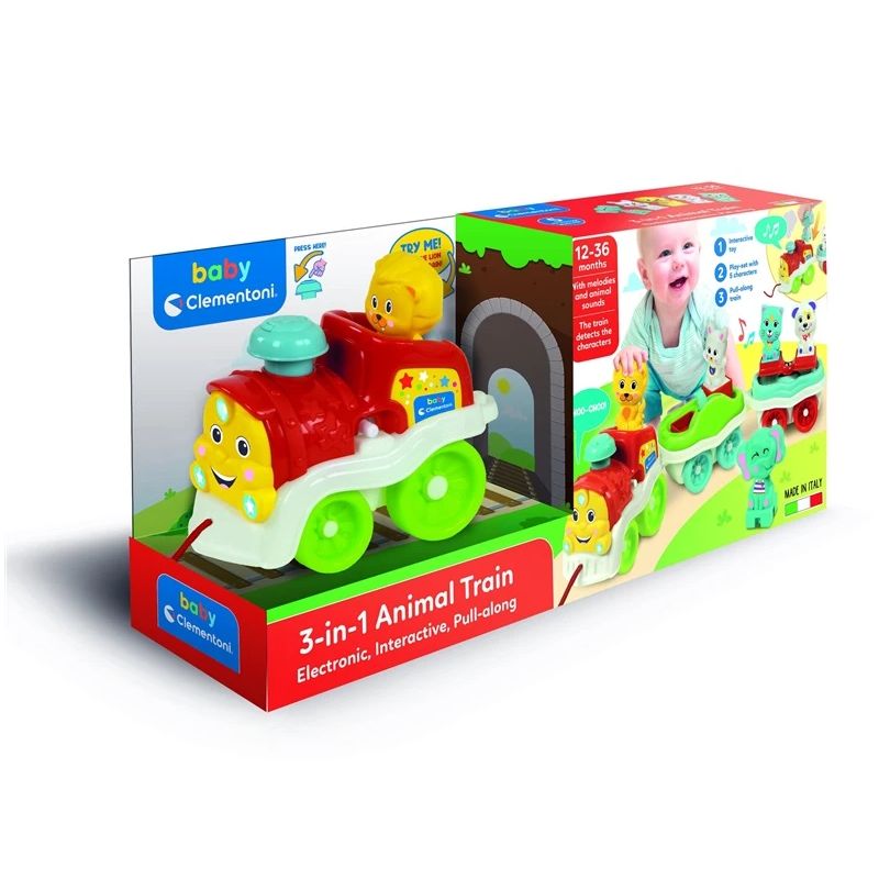 Rotaļu vilcieniņš animal train 12-36m