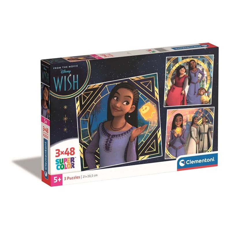Puzle Clementoni 3x48 WISH 25310. 32 cm x 22 cm