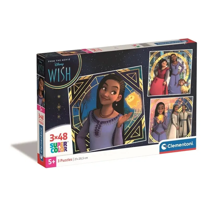 Puzle 3in1 Clementoni 3x48 WISH 25310, 32 cm x 22 cm, 144 gab.