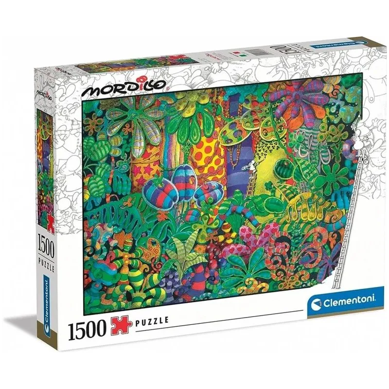 Puzle Clementoni Mordillo The Painter 31657, 59.2 cm x 84.3 cm, 1500 gab., daudzkrāsaina