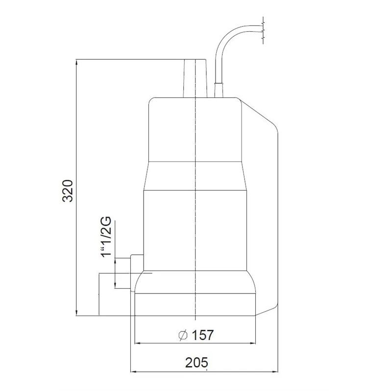 Drenažinis siurblys Marina STS 550-G. 550 W