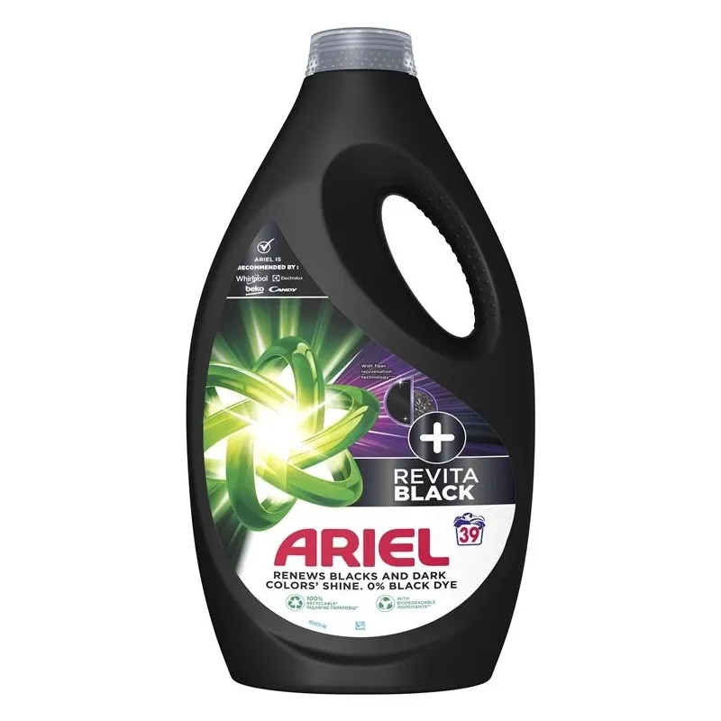 Šķidrs mazgāšanas līdzeklis Ariel black 39washes, 1.95 l