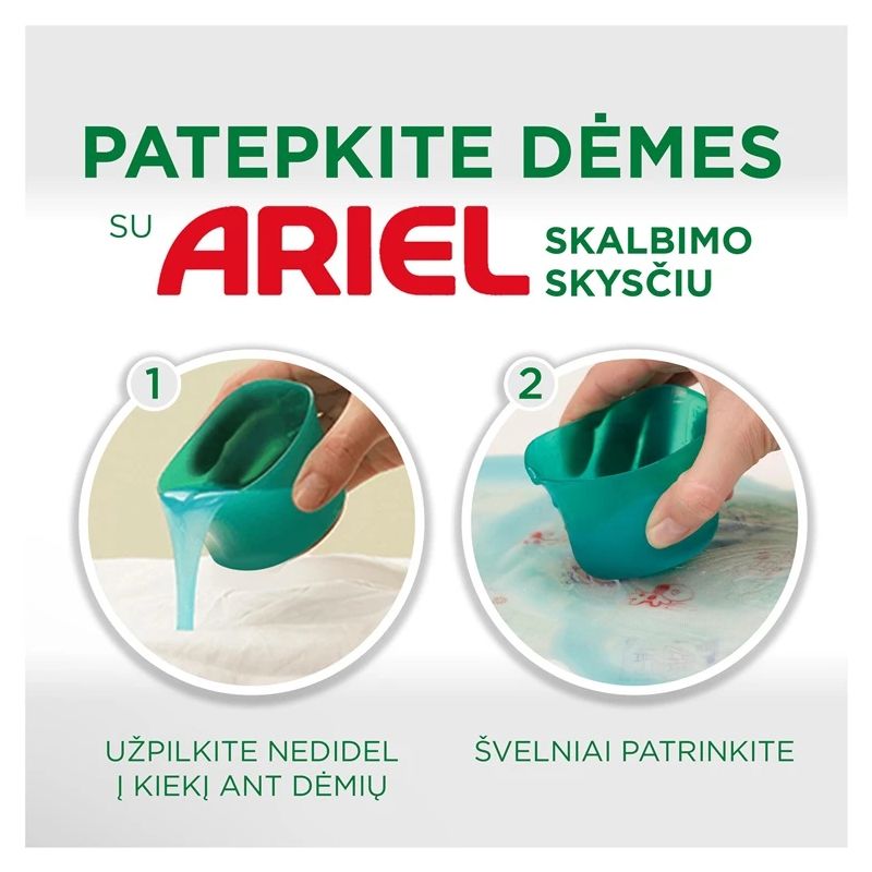 Šķidrs veļas līdz. ariel black 39x. 1.95