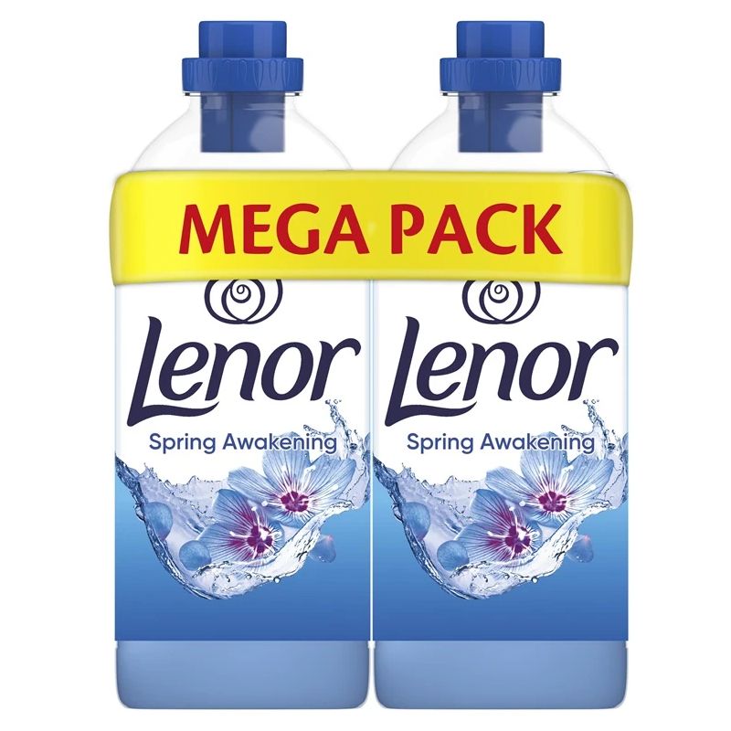 Mīkstinātājs veļas lenor spring 2x1230ml