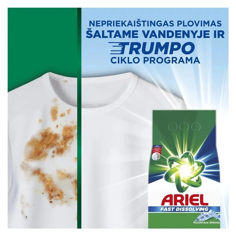 Veļas pulveris Ariel mountain spring 36washes, 1.98 kg