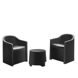 Furnitur set garden luna anthr with pill