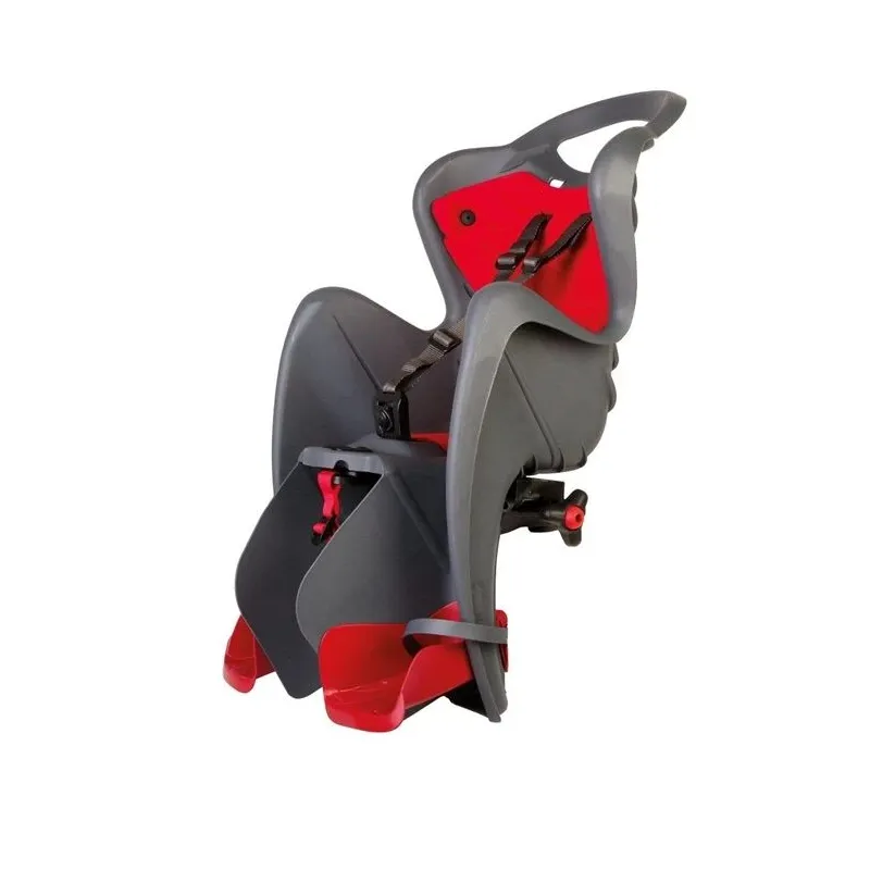 Bērnu sēdeklis velosipēdam Bellelli, pelēka, aizmugurē