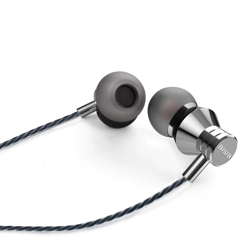 Ausinės 3.5mm estm-50sl aiwa sidabro