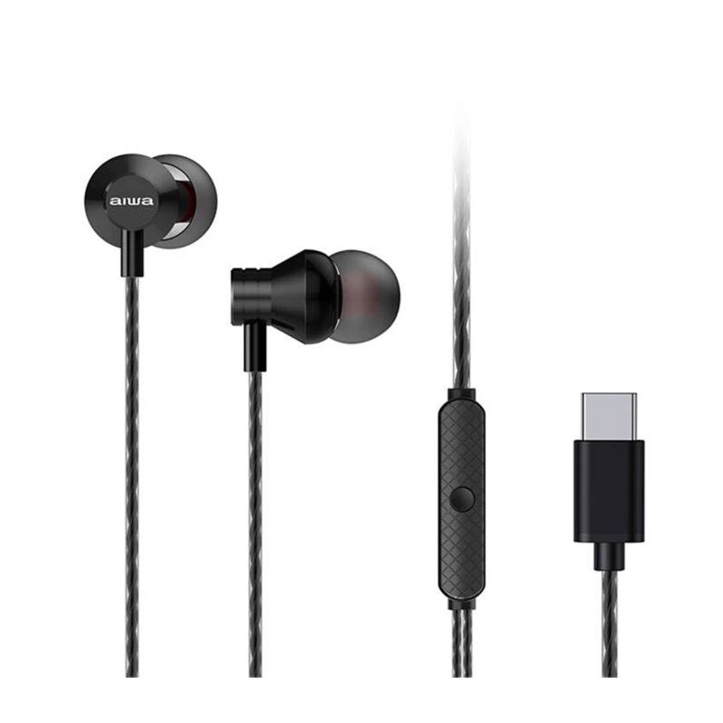 Austiņas usb-c estm-50 aiwa melnas