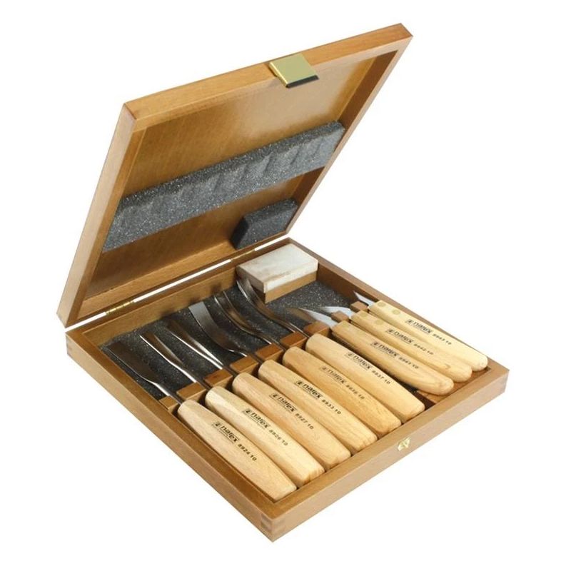 Medžio skaptavimo kaltų komplektas Narex. 9 vnt