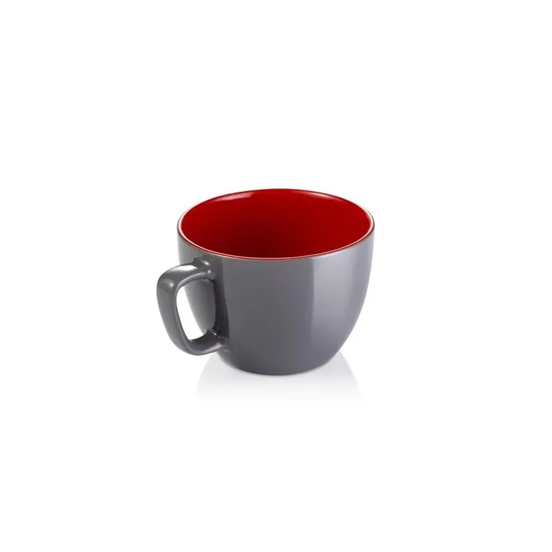 Krūzīte Tescoma Crema Shine, sarkana krās.-pelēka krās., 0.6 l