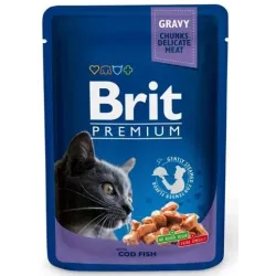 Kassi märgtoit Brit Premium Cod Fish, kalaliha, 0.1 kg