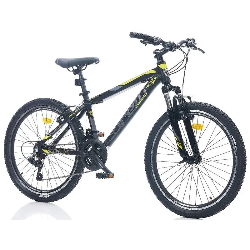 Velosipēds kalnu Corelli Felix 3.0, 26 , 15 rāmis, melna krās.-dzeltena krās.-pelēka krās.