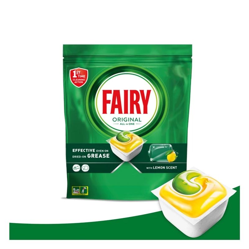 Kapsulas tr.mazg fairy allinone lemon 10