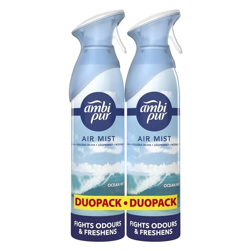 Gaisa atsvaidzinātājs Ambi Pur Ocean Mist, 2 x 185 ml, 0.185 l