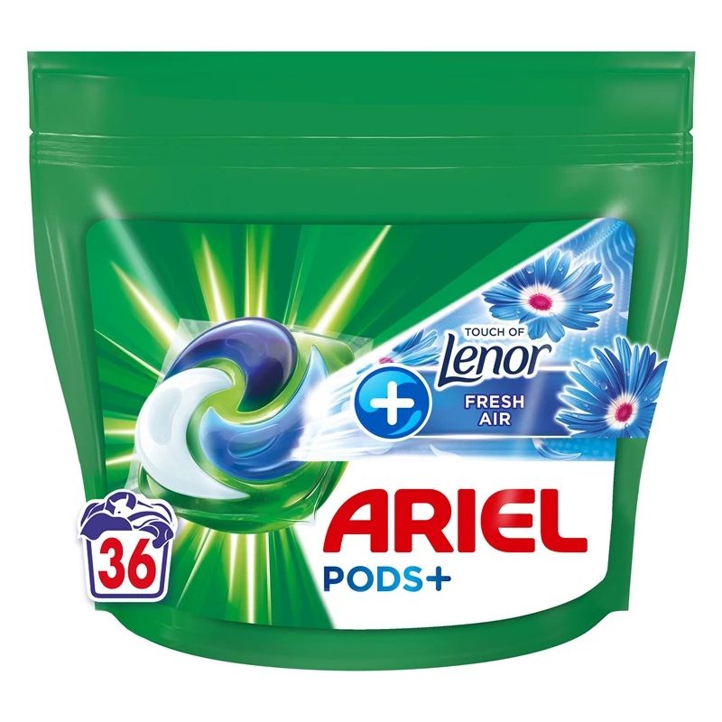 Kapsulas veļas mazg ariel freshair 36gab