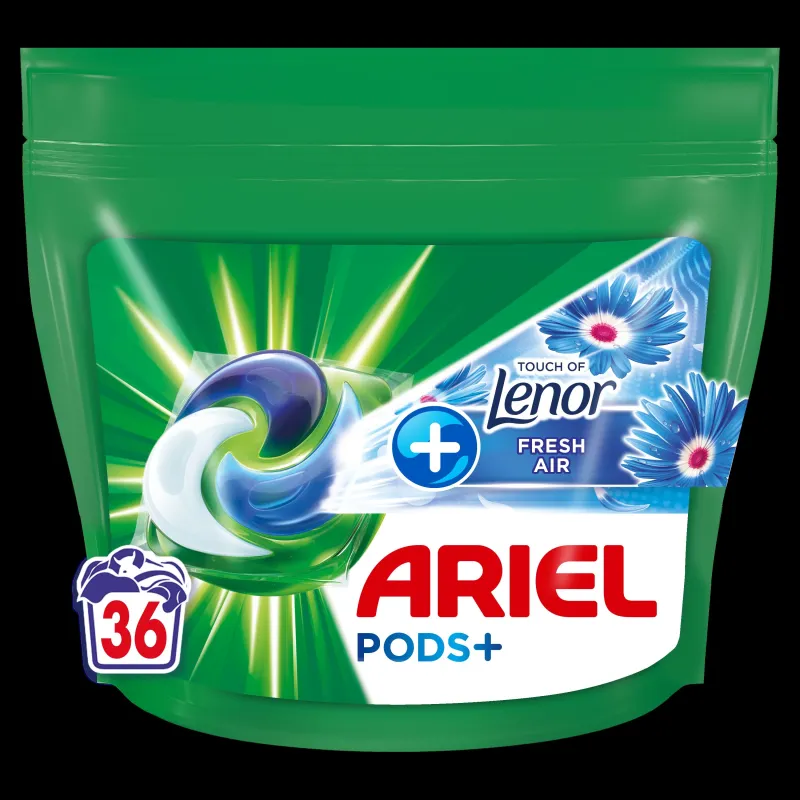Kapsulas mazgāšanai Ariel Fresh Air, 36 gab.