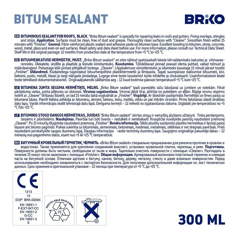 Hermetikas Briko, juoda sp., 0.3 l