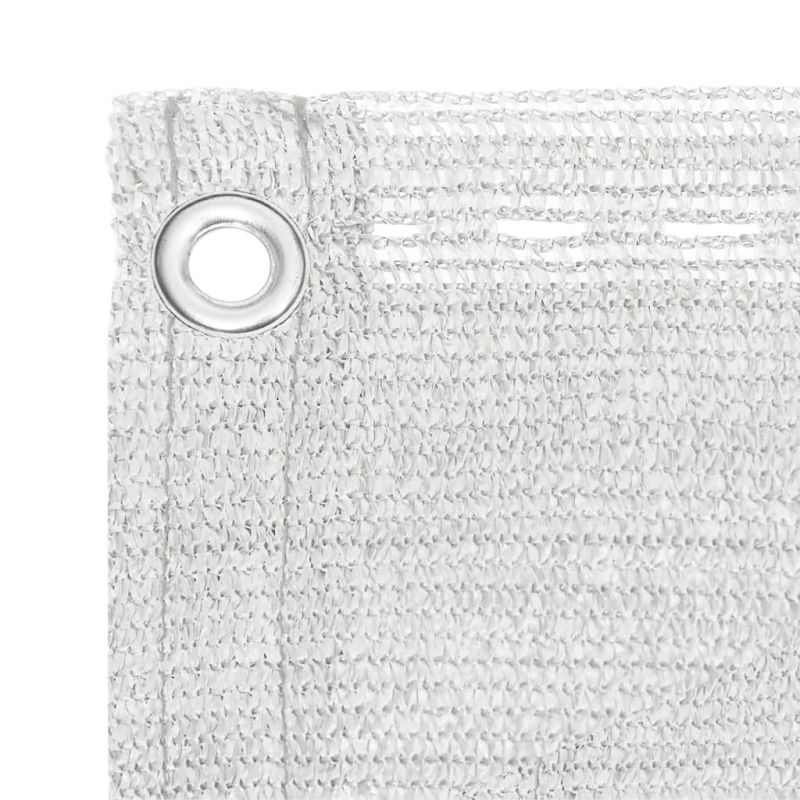 vidaXL balkona aizslietnis, 75x400 cm, balts HDPE