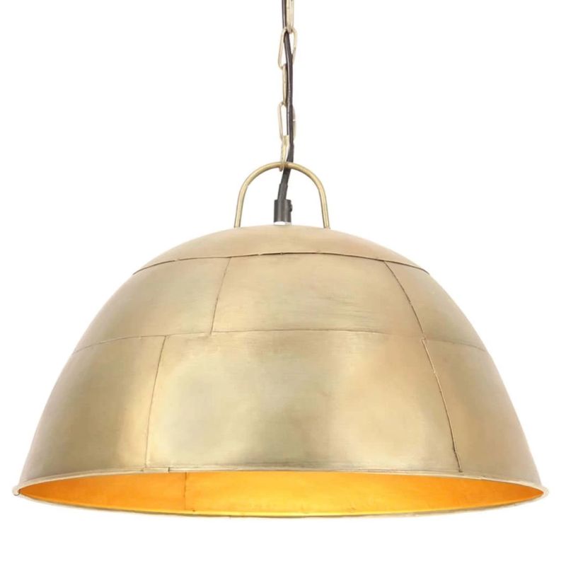 vidaXL griestu lampa, industriāla, misiņa krāsā, 25 W, 41 cm, E27