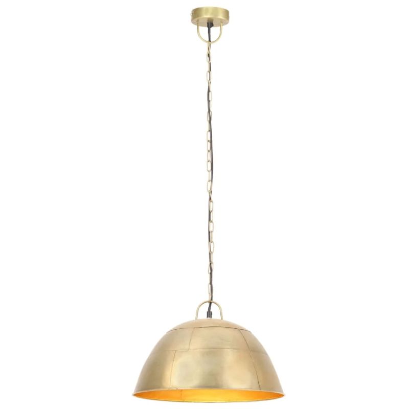vidaXL griestu lampa, industriāla, misiņa krāsā, 25 W, 41 cm, E27