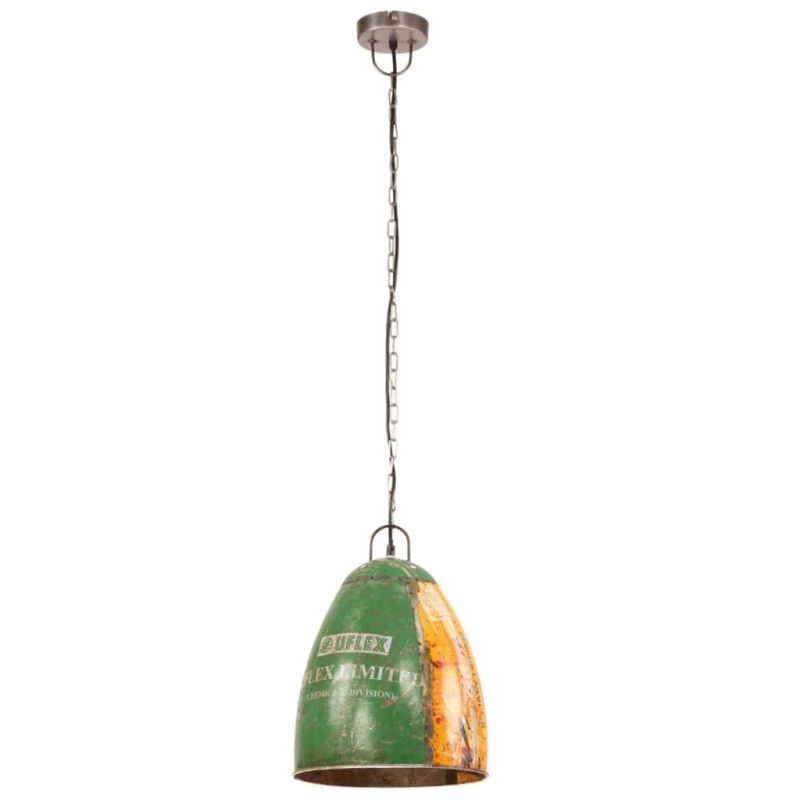 vidaXL griestu lampa, industriāls stils, krāsaina, 25 W, 32 cm, E27